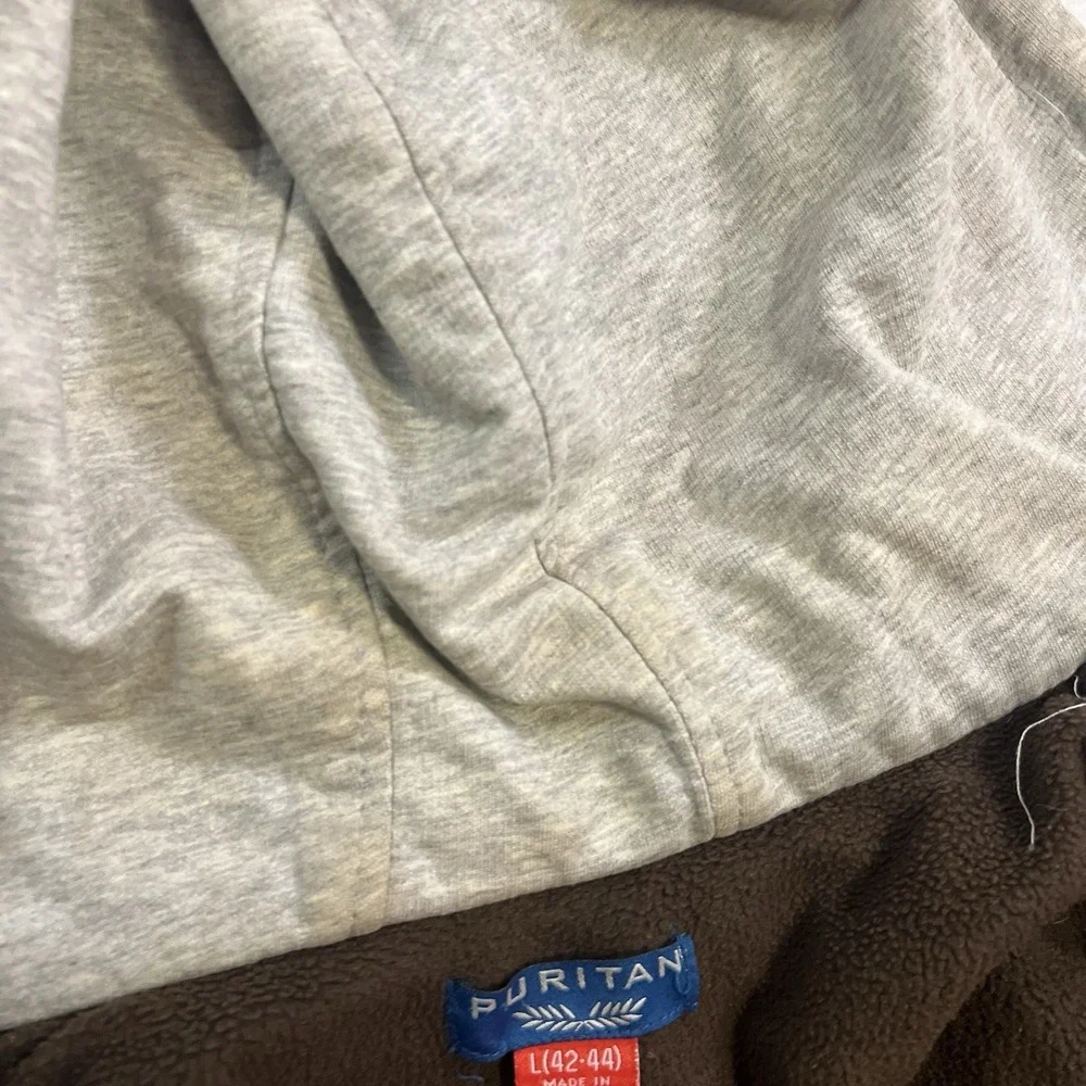 Vintage Puritan Real Tree Camo Utility Jacket Men's L (42-44) Fleece Lined Y2K